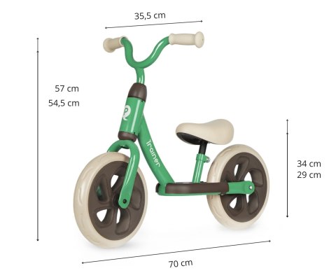 Qplay Rowerek Biegowy Trainer Green Qplay Rowerek Biegowy Trainer Green