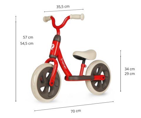 Qplay Rowerek Biegowy Trainer Red Qplay Rowerek Biegowy Trainer Red