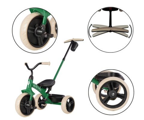Qplay Rowerek Trójkołowy Elite Pro Green Qplay Rowerek Trójkołowy Elite Pro Green