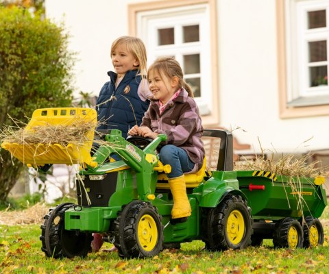 Rolly Toys 122165 Przyczepa Rolly Halfpipe półwywrotka John Deere 2-osie Rolly Toys 122165 Przyczepa Rolly Halfpipe półwywrotka John Deere 2-osie
