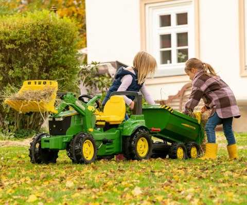 Rolly Toys 122165 Przyczepa Rolly Halfpipe półwywrotka John Deere 2-osie Rolly Toys 122165 Przyczepa Rolly Halfpipe półwywrotka John Deere 2-osie