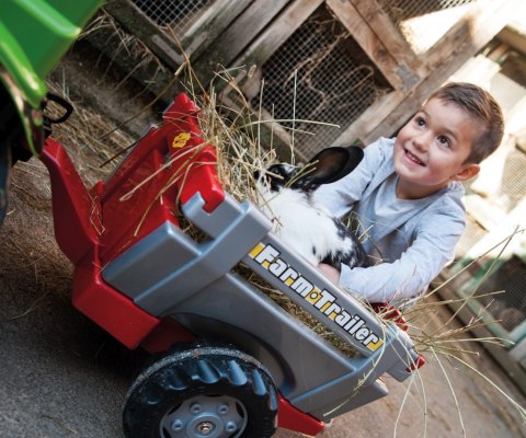 Rolly Toys 800261 Traktor Rolly Junior RT z przyczepą Czerwony Rolly Toys 800261 Traktor Rolly Junior RT z przyczepą Czerwony
