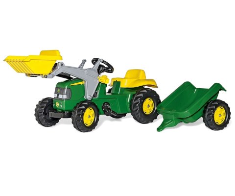 Rolly Toys 811496 Traktor Rolly Junior John Deere z łyżką i przyczepą Rolly Toys 811496 Traktor Rolly Junior John Deere z łyżką i przyczepą