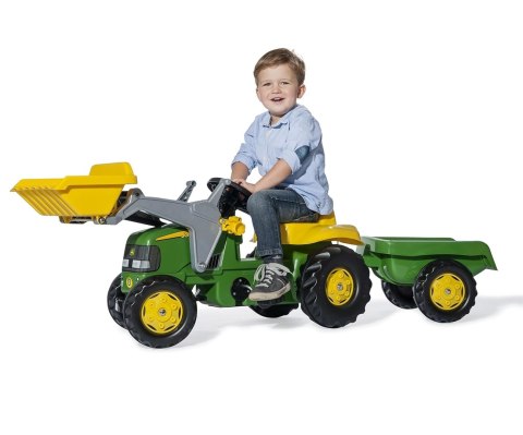 Rolly Toys 811496 Traktor Rolly Junior John Deere z łyżką i przyczepą Rolly Toys 811496 Traktor Rolly Junior John Deere z łyżką i przyczepą