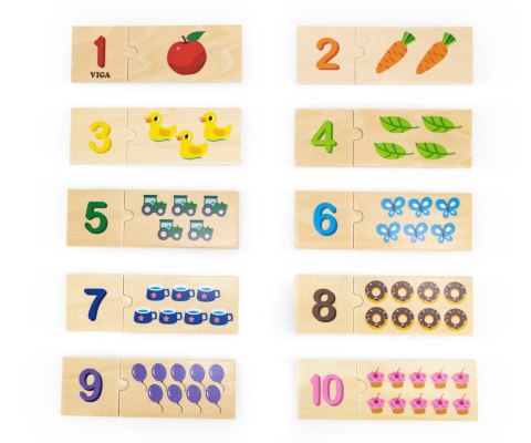 Viga 44748 Zestaw puzzli - dopasuj liczby Viga 44748 Zestaw puzzli - dopasuj liczby