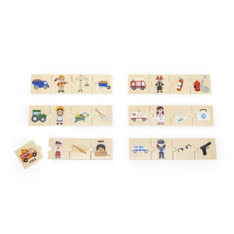 Viga 44749 Zestaw puzzli - dopasuj zawody z narzędziami Viga 44749 Zestaw puzzli - dopasuj zawody z narzędziami