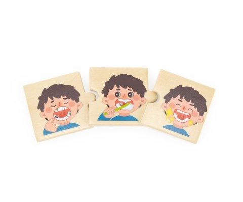 Viga 44750 Zestaw puzzli z sekwencjami logicznymi - czynności Viga 44750 Zestaw puzzli z sekwencjami logicznymi - czynności