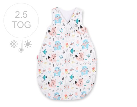 Śpiworek niemowlęcy całoroczny ocieplany 75 cm- misie niebieskie Śpiworek niemowlęcy całoroczny ocieplany 75 cm- misie niebieskie