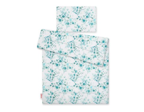Komplet pościeli dla dzieci z wypełnieniem 120x90cm - eucaliptus mint Komplet pościeli dla dzieci z wypełnieniem 120x90cm - eucaliptus mint