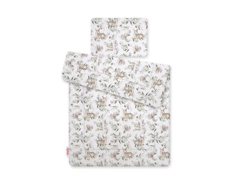 Komplet pościeli dla niemowląt z wypełnieniem 2-cz 75x100cm NEWBORN - woodland olive Komplet pościeli dla niemowląt z wypełnieniem 2-cz 75x100cm NEWBORN - woodland olive