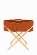 Kosz Mojżesza BOHO Handmade ze stojakiem - terracotta