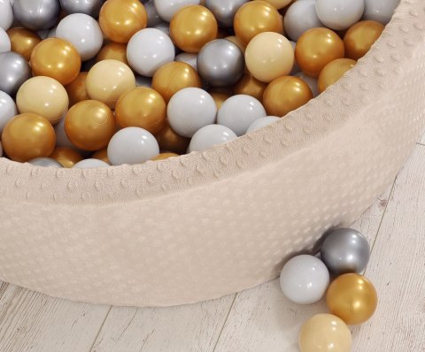 Suchy basen minky H-30 cm z piłkami 300szt. - beżowy Suchy basen minky H-30 cm z piłkami 300szt. - beżowy