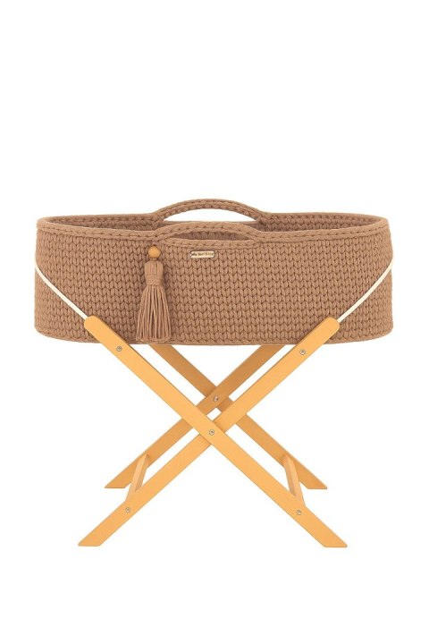 Kosz Mojżesza BOHO Handmade ze stojakiem sand Kosz Mojżesza BOHO Handmade ze stojakiem sand