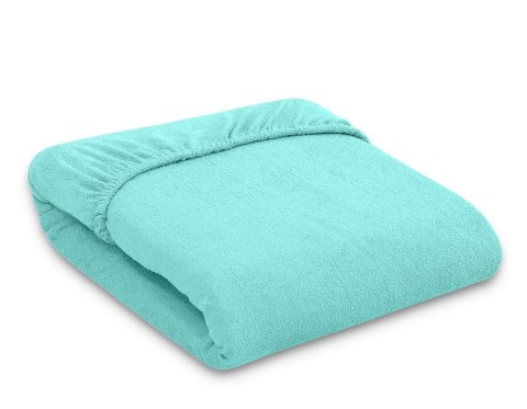 Prześcieradło frotte z gumką do łóżeczka 140x70cm - miętowe Prześcieradło frotte z gumką do łóżeczka 140x70cm - miętowe