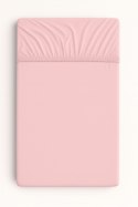 Prześcieradło jersey bawełna z gumką do łóżeczka 120x60cm - brudny róż