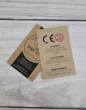 Hobby Horse Mały koń na kiju Premium - tarantowaty biało-czarny z czarną grzywą A4