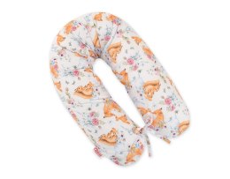 Poduszka ciążowa Longer dla kobiet w ciąży do spania + zdejmowana poszewka - Foxes and sqiurrels