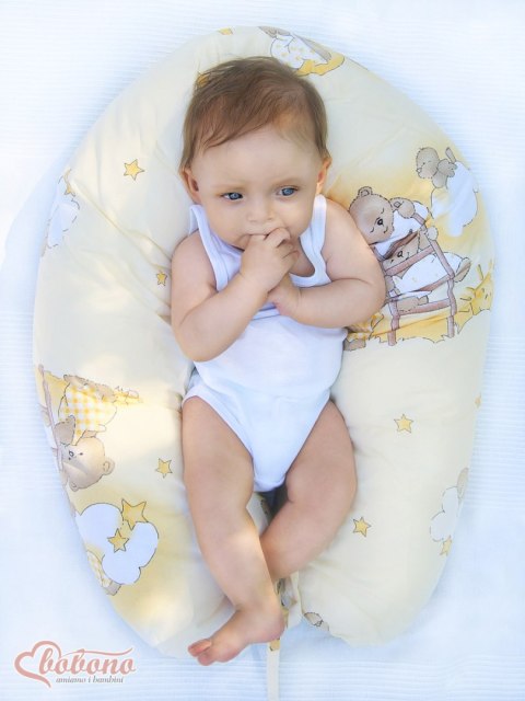 Poduszka ciążowa Longer dla kobiet w ciąży do spania + zdejmowana poszewka - Peonies beige Poduszka ciążowa Longer dla kobiet w ciąży do spania + zdejmowana poszewka - Peonies beige