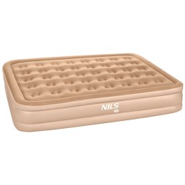 NC2808 MATERAC DWUOSOBOWY KING SIZE BEŻOWY + POMPKA ELEKTRYCZNA NILS CAMP