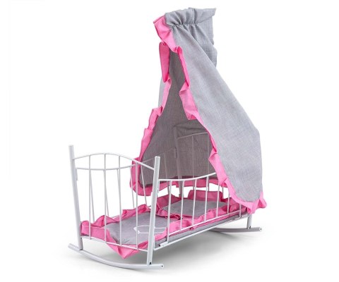 Milly Mally Łóżeczko-Kołyska dla lalek Lily z baldachimem Prestige Pink Milly Mally Łóżeczko-Kołyska dla lalek Lily z baldachimem Prestige Pink