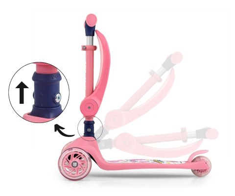 Milly Mally Scooter Fuzzy Pink Milly Mally Scooter Fuzzy Pink