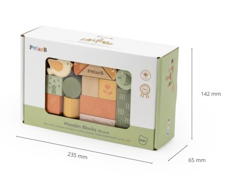 Viga 44230 PolarB Drewniane klocki 50 elementów Viga 44230 PolarB Drewniane klocki 50 elementów