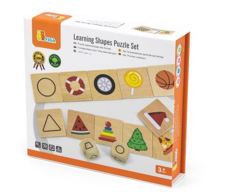 Viga 44506 Puzzle - zestaw do nauki kształtów Viga 44506 Puzzle - zestaw do nauki kształtów