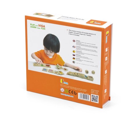 Viga 44506 Puzzle - zestaw do nauki kształtów Viga 44506 Puzzle - zestaw do nauki kształtów