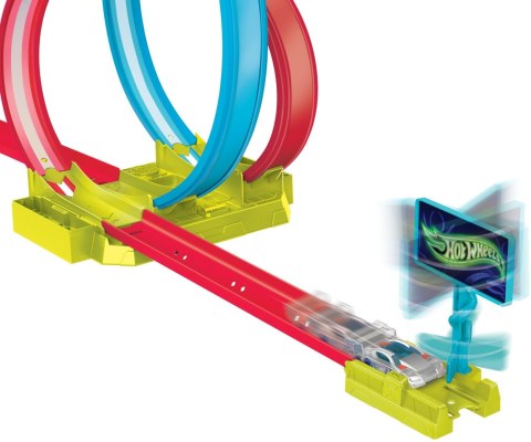 Hot Wheels HPC05 Neon Speeders Zestaw torów - Neonowa świecąca pętla Hot Wheels HPC05 Neon Speeders Zestaw torów - Neonowa świecąca pętla