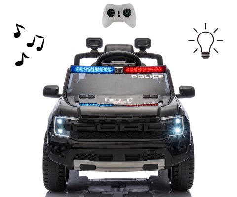 Milly Mally Pojazd na akumulator Ford Ranger Police Black Milly Mally Pojazd na akumulator Ford Ranger Police Black