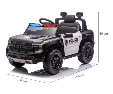 Milly Mally Pojazd na akumulator Ford Ranger Police Black Milly Mally Pojazd na akumulator Ford Ranger Police Black