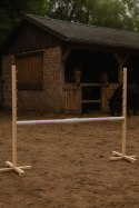 Belka do przeszkody do skakania na Hobby Horse - jasny róż - 160 cm