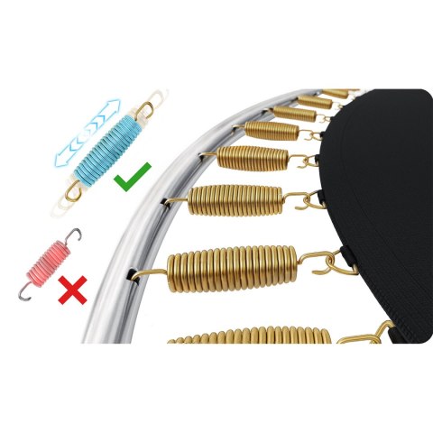 TRAMPOLINA OGRODOWA CZARNO/CZERWONA ROZMIAR 252 CM Z SIATKĄ ZEWNĘTRZNĄ I DRABINKĄ TRAMPOLINA OGRODOWA CZARNO/CZERWONA ROZMIAR 252 CM Z SIATKĄ ZEWNĘTRZNĄ I DRABINKĄ