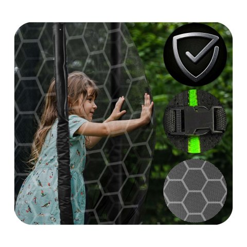 TRAMPOLINA OGRODOWA ROZMIAR 183 CM Z SIATKĄ WEWNĘTRZNĄ I DRABINKĄ TRAMPOLINA OGRODOWA ROZMIAR 183 CM Z SIATKĄ WEWNĘTRZNĄ I DRABINKĄ