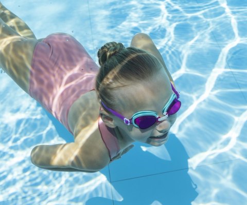 Bestway 21002 Aqua Burst Essential Okulary do pływania Fioletowe Bestway 21002 Aqua Burst Essential Okulary do pływania Fioletowe