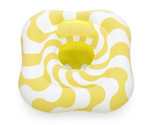 Bestway 32298 Siedzisko do nauki pływania Kwadrat Swim Safer Comfort Plush Zółte fale 76cm x 76cm Bestway 32298 Siedzisko do nauki pływania Kwadrat Swim Safer Comfort Plush Zółte fale 76cm x 76cm