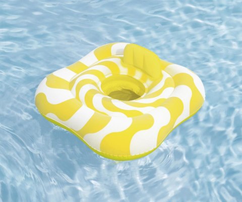 Bestway 32298 Siedzisko do nauki pływania Kwadrat Swim Safer Comfort Plush Zółte fale 76cm x 76cm Bestway 32298 Siedzisko do nauki pływania Kwadrat Swim Safer Comfort Plush Zółte fale 76cm x 76cm