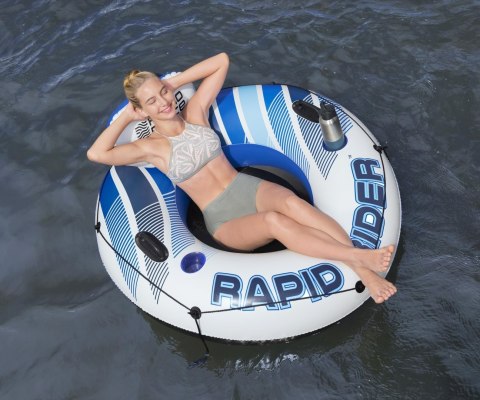 Bestway 43116 Koło do pływania z oparciem Hydro Force Rapid Rider Niebieskie 1.35m Bestway 43116 Koło do pływania z oparciem Hydro Force Rapid Rider Niebieskie 1.35m