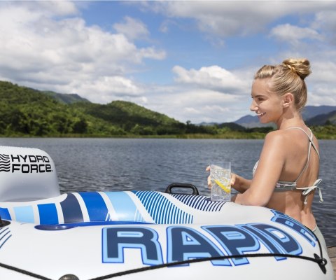 Bestway 43116 Koło do pływania z oparciem Hydro Force Rapid Rider Niebieskie 1.35m Bestway 43116 Koło do pływania z oparciem Hydro Force Rapid Rider Niebieskie 1.35m