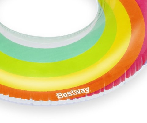 Bestway 43647 Koło do pływania z oparciem Tęcza 1.07m Bestway 43647 Koło do pływania z oparciem Tęcza 1.07m