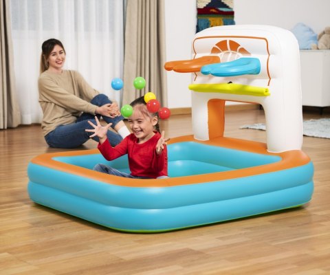 Bestway 52728 Basen dmuchany wielofunkcyjny z piłeczkami Koszykówka Piłeczki i Piłka nożna 1.20m x 1 Bestway 52728 Basen dmuchany wielofunkcyjny z piłeczkami Koszykówka Piłeczki i Piłka nożna 1.20m x 1