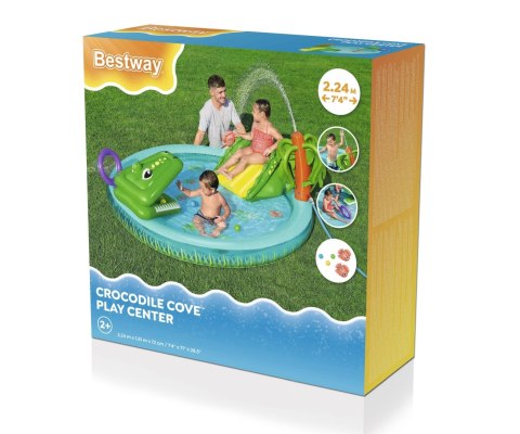 Bestway 53166 Wodny plac zabaw Zatoka krokodyli 2.24m x 1.81m x 72cm Bestway 53166 Wodny plac zabaw Zatoka krokodyli 2.24m x 1.81m x 72cm