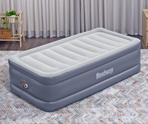 Bestway 6713G Materac dmuchany turystyczny z wbudowaną pompą powietrza Tritech Twin 1.91m x 0.97m x Bestway 6713G Materac dmuchany turystyczny z wbudowaną pompą powietrza Tritech Twin 1.91m x 0.97m x