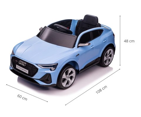 Milly Mally Pojazd na akumulator Audi E-Tron Sportback 4x4 Blue Milly Mally Pojazd na akumulator Audi E-Tron Sportback 4x4 Blue