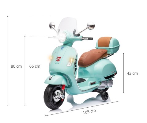 Milly Mally Pojazd na akumulator Vespa GTS Super Mint Milly Mally Pojazd na akumulator Vespa GTS Super Mint
