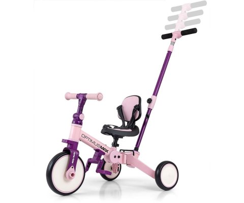 Milly Mally Rowerek 5w1 Optimus Max Pink Milly Mally Rowerek 5w1 Optimus Max Pink