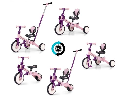 Milly Mally Rowerek 5w1 Optimus Max Pink Milly Mally Rowerek 5w1 Optimus Max Pink