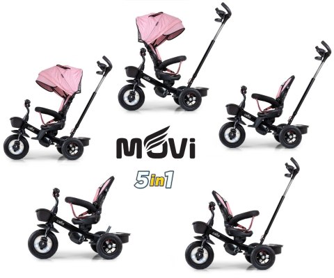 Milly Mally Rowerek Trójkołowy Movi Black-Pink Milly Mally Rowerek Trójkołowy Movi Black-Pink