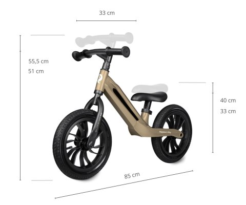 Qplay Rowerek Biegowy Racer Platinum Qplay Rowerek Biegowy Racer Platinum