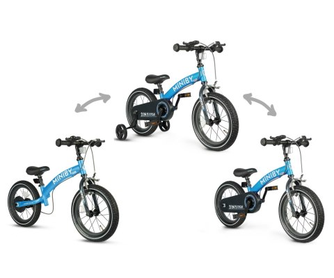 Qplay Rowerek Dziecięcy - Rowerek Biegowy Miniby 14 cali Blue Qplay Rowerek Dziecięcy - Rowerek Biegowy Miniby 14 cali Blue